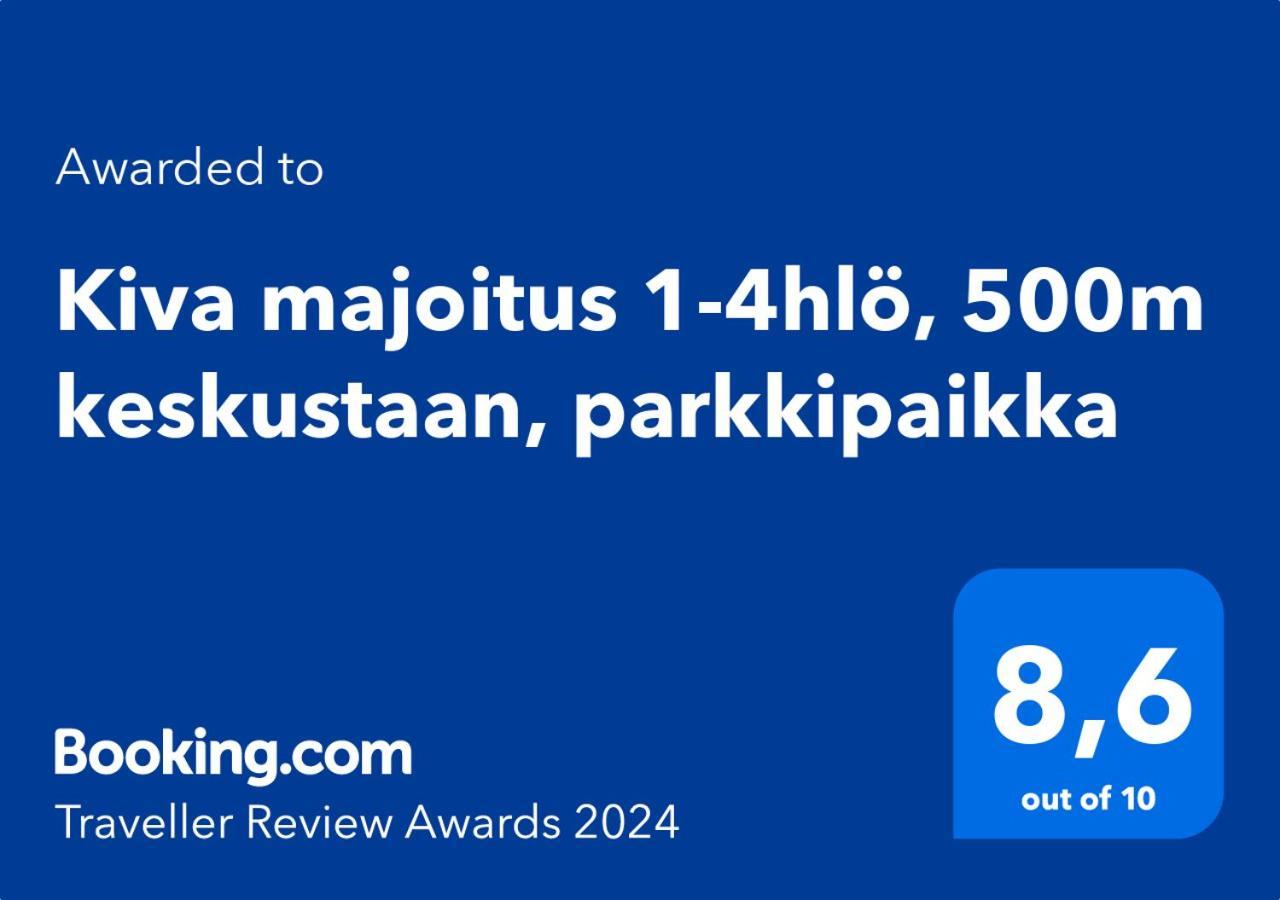 オウルKiva Majoitus 1-4Hloe, 500M Keskustaan, Parkkipaikkaアパートメント エクステリア 写真
